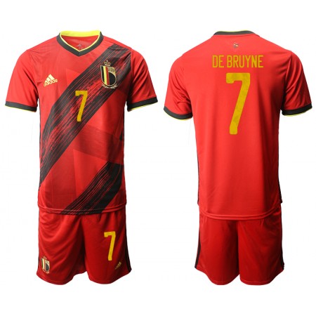 Fotbalové dres Belgie DE BRUYNE 7 Dětské Domácí ME 2020